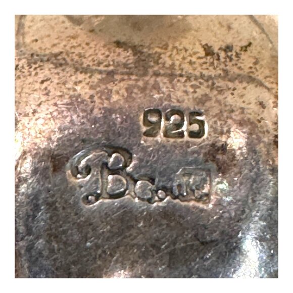 Vintage Sterling Silver 925 Dogwood Flower Magnolia Signed Statement Brooch Pin - Picture 3 of 6